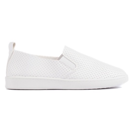 Dame gennembrudt, lys hvid slip-on