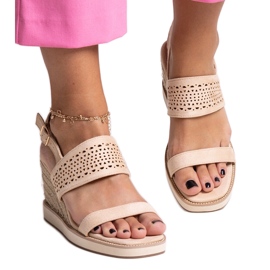 Beige Muhja kilesandaler