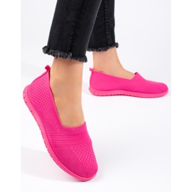 Pink slip-on sportssko lyserød