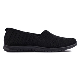 Sorte sports slip-on sko