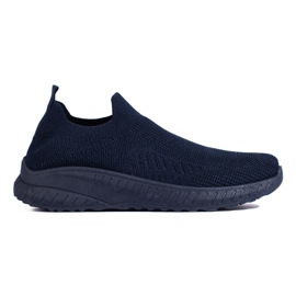Slip-on sportssko til kvinder, marineblå