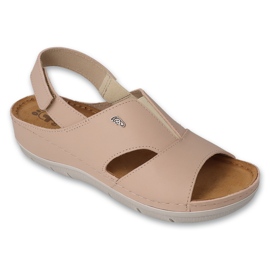 DR.ORTO Befado lædersandaler til kvinder 158D261 pink og beige lyserød