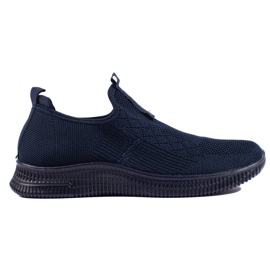 Marineblå slip-on sportssko til kvinder