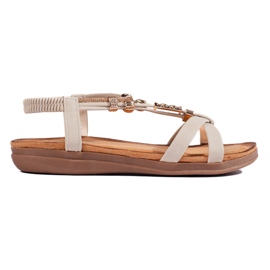 Beige sandaler til damer