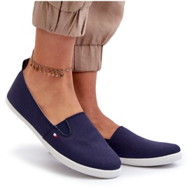 News Sneakers Slip-On Women's Navy Blue 24TX02-7655 Sneakers blå