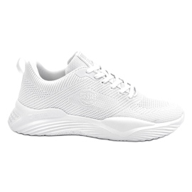 Big Star Mænds sports -sneakers hukommelse skum stor stjerne ll174247 hvid