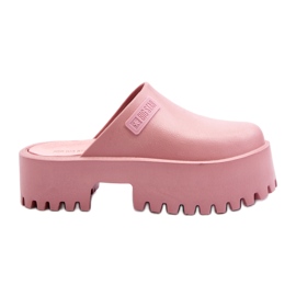 Kvindeflip-flops på en massiv sål Big Star NN274020 Pink lyserød