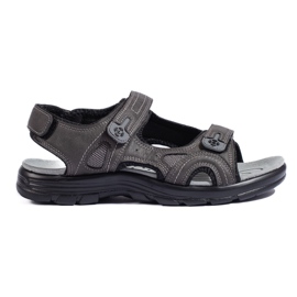Sportssandaler til mænd med velcro grå