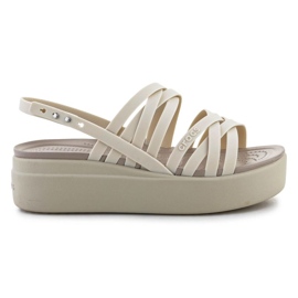 Crocs Brooklyn lave sandaler med stropper 206751-2Y2 beige