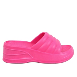 Diames Fuchsia kilesandaler i skum lyserød