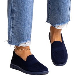 Marineblå Abadly slip-on sneakers