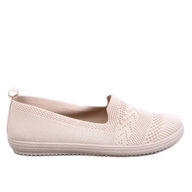Coulis Beige strømpeballerinaer