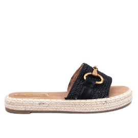 Maters Sorte espadrille flip-flops