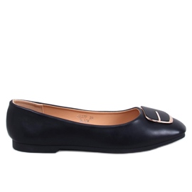 Elegante Montani Black ballet lejligheder sort
