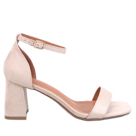 Gaseti Beige højhælede sandaler