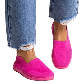 Mørke lyserøde Shalha slip-on sneakers