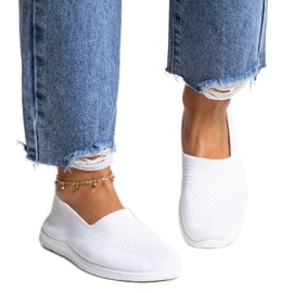 Shalha hvide slip-on sneakers