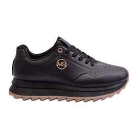 Platform Sneakers til kvinder Sort Rottiana
