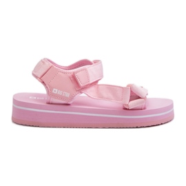 Platformsandaler til kvinder Big Star NN274A533 Pink lyserød