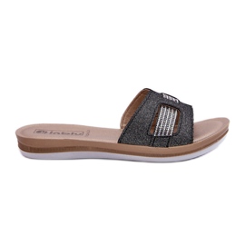 Komfortable skinnende flip-flops til kvinder Inblu BA000050 Sort