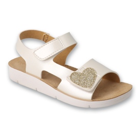 Befado Sandals Girls 068Y007 Hvid med et skinnende hjerte