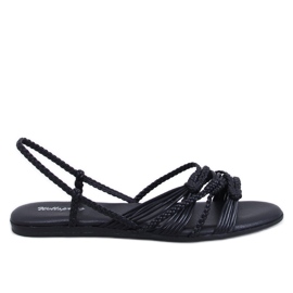 Limbe Black boho stil sandaler sort