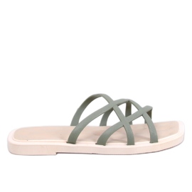 Gomis Khaki gummiflip-flops grøn
