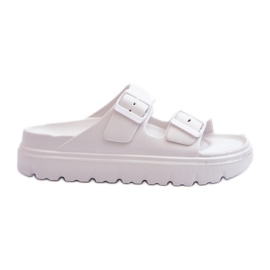 Kvinders skumflip-flops på platformen White Melorea hvid