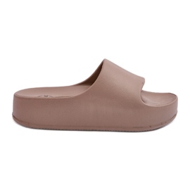 Kvinders brune Airaplea Foam Platform flip-flops beige