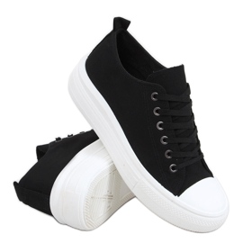 Ebbe Black damesneakers sort