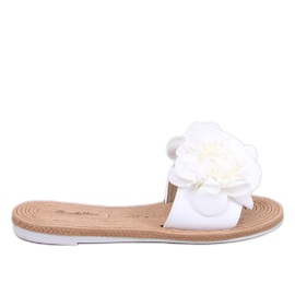 Bløde flip-flops med Diaye White-blomster hvid