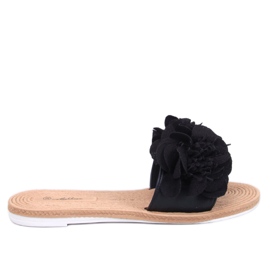 Bløde flip-flops med Diaye Black-blomster sort