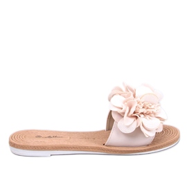 Bløde flip-flops med Diaye Beige blomster