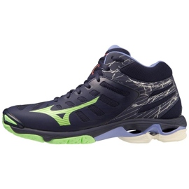 Mizuno Wave Voltage Mid V1GA216511 volleyballsko blå