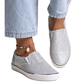 Sølv skinnende Lublubah sneakers