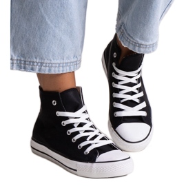 Efren sorte high-top sneakers