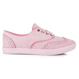Marquiz Sneakers med bånd til kvinder lyserød