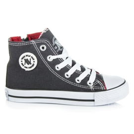 New Age Sneakers med lynlås til børn grå