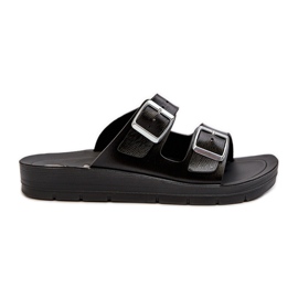 Komfortable dameflip-flops med spænder Inblu CP000034 Sort