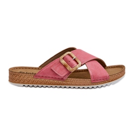 Komfortable dameflip-flops med spænde Inblu VO000012 Pink lyserød