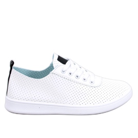 Ponts Sorte gennembrudte sneakers hvid