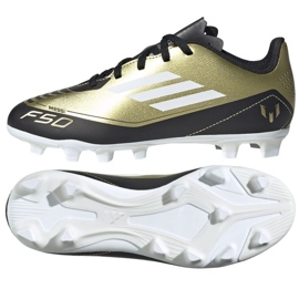 Adidas F50 Club Messi Jr FxG IG9319 sko gylden
