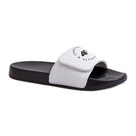 Flip-flops til børn 4FJMM00FFLIF042-10S hvid og sort
