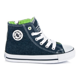 New Age Sneakers med lynlås til børn blå