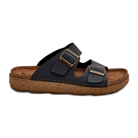 Lette komfortable flip-flops til mænd med spænder Inblu MT000016 Marineblå