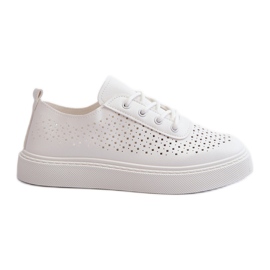Gennembrudte Sneakers På Platform Hvid Tanvi