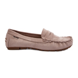 Dame øko ruskind loafers, lys beige Rerteria