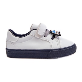 Sneakers til børn Sneakers med nål, hvid og marineblå Pennyn