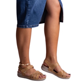 Brune Nural platformssandaler
