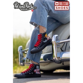 Damesneakers - 30. Pol 'and'Rock x Big Star OO274A701 - Forudbestil sort
